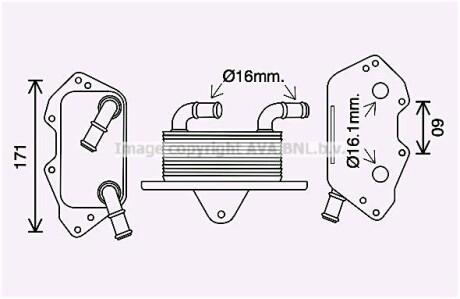 Радиатор масляный AVA COOLING AI3404