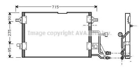 Радіатор кодиціонера CLEVER FIT AVA COOLING AI5116