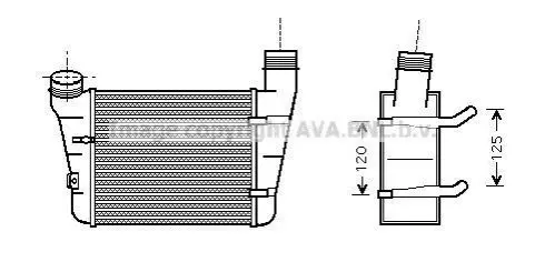 Радиатор интеркулера AVA COOLING AIA4221 (фото 1)