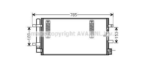 Радиатор кодиционера AVA COOLING AIA5297D