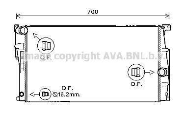 Радиатор охлаждения двигателя AVA COOLING BW2453