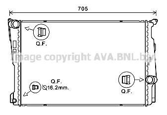 Радиатор охлаждения двигателя AVA COOLING BW2546