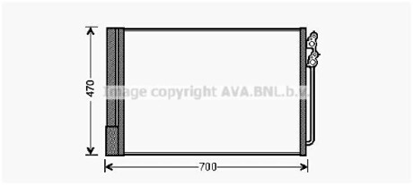 Радиатор кодиционера AVA COOLING BWA5370D