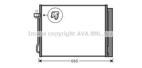 Радиатор кодиционера AVA COOLING BWA5377D