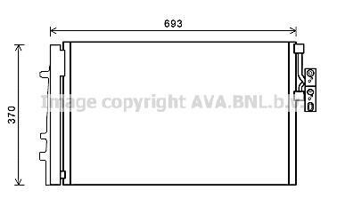 Радиатор кодиционера AVA COOLING BWA5479D