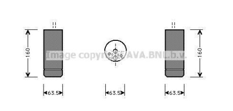 Осушувач, Система кондиціонування повітря AVA COOLING BWD063