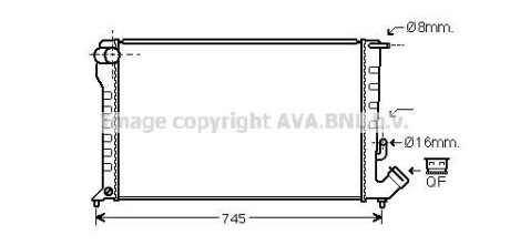 Радіатор охолодження двигуна AVA COOLING CNA2194 (фото 1)