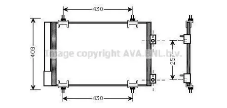 Радиатор кодиционера AVA COOLING CNA5231D