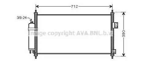 Радіатор кондиціонера AVA COOLING DN5263D