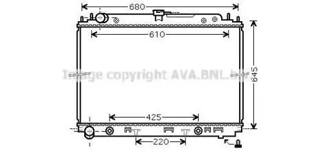 Радіатор, Система охолодження двигуна AVA COOLING DNA2297