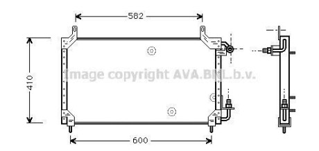 Радіатор кодиціонера AVA COOLING DW5006