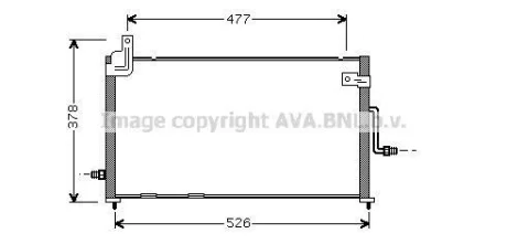 Радіатор кодиціонера AVA COOLING DW5044