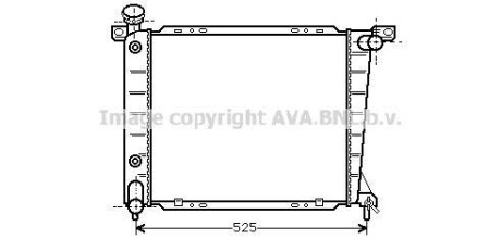 Радиатор охлаждения двигателя AVA COOLING FD2199