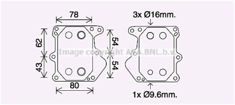 Радиатор масляный AVA COOLING FD3625