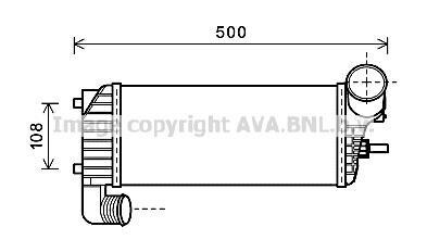 Радиатор интеркулера AVA COOLING FD4574