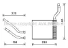 Теплообмінник система опалення салону AVA COOLING FD6464 (фото 1)