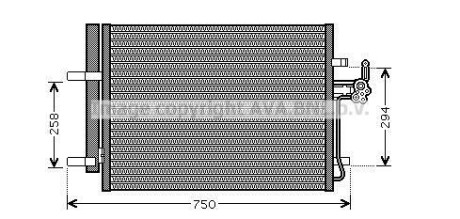 Радиатор кодиционера AVA COOLING FDA5428D