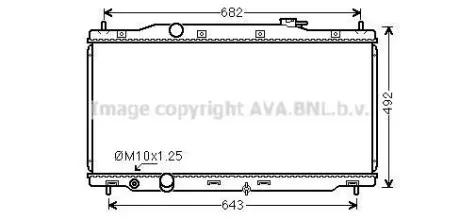 Радиатор охлаждения двигателя AVA COOLING HD2307