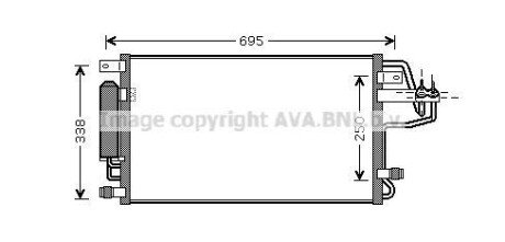 Радіатор кодиціонера AVA COOLING HY5156D