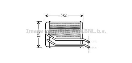 Радиатор печки (обогревателя) AVA COOLING HY6118