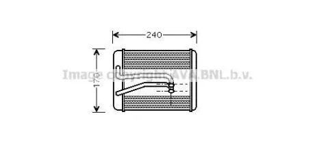 Теплообмінник, система опалення салону CLEVER FIT AVA COOLING HY6119