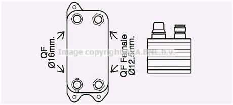 Радіатор масляний AVA COOLING MS3686