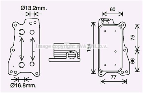 Радиатор масляный AVA COOLING MS3688