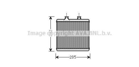 Радиатор печки (обогревателя) AVA COOLING MS6472