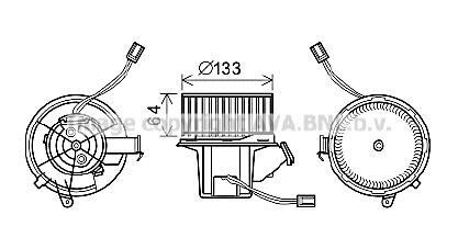 Вентилятор салону AVA COOLING MS8628