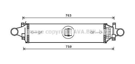 Радиатор интеркулера AVA COOLING MSA4659