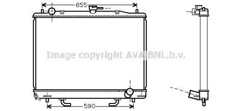 Радіатор, Система охолодження двигуна CLEVER FIT AVA COOLING MT2163