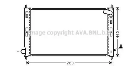 Радиатор охлаждения двигателя AVA COOLING MTA2207