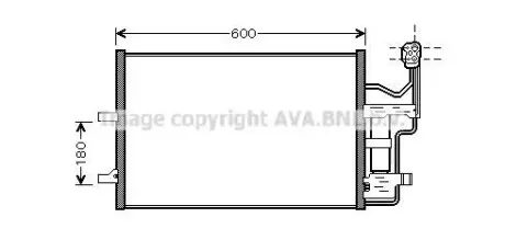 Радиатор кодиционера AVA COOLING MZ5184D