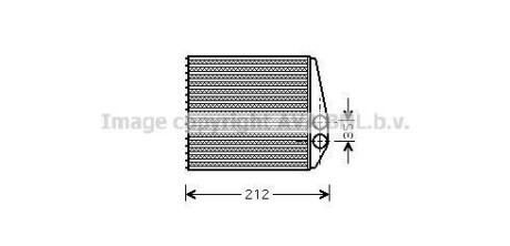 Радиатор печки (обогревателя) AVA COOLING OLA6354