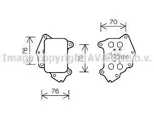 Охолоджувач оливи AVA COOLING PE3396 (фото 1)