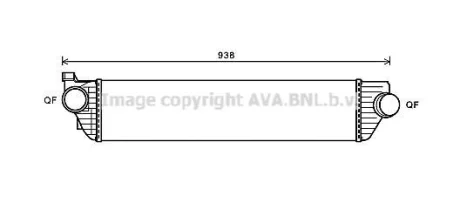 Фото інтеркулер AVA COOLING RTA4498 Інтеркулер AVA COOLING RTA4498