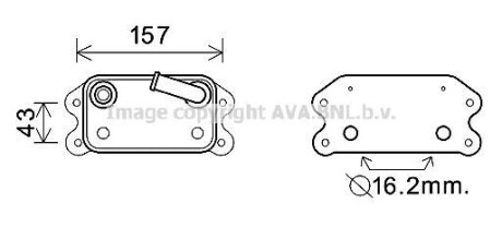 Радіатор масляний AVA COOLING VO3169