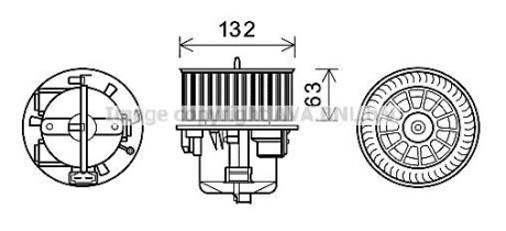 Вентилятор салону AVA COOLING VO8179