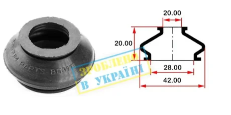 Пильник шарової опори BELGUM PARTS BG0113