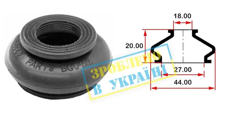 Пильник шарової опори BELGUM PARTS BG0122 (фото 1)