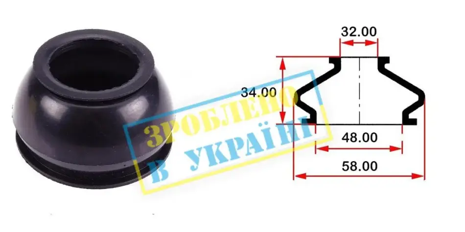 Пильник шарової опори BELGUM PARTS BG0156 (фото 1)