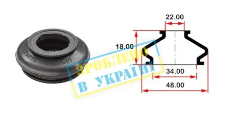 Пильник шарової опори BELGUM PARTS BG0157