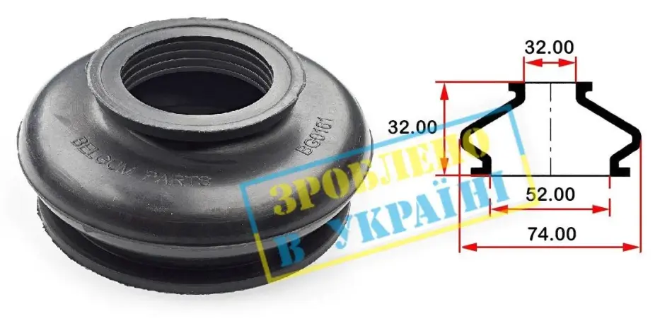 Пильник шарової опори BELGUM PARTS BG0161 (фото 1)