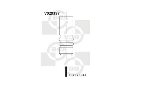 Клапан двигуна BGA V029397