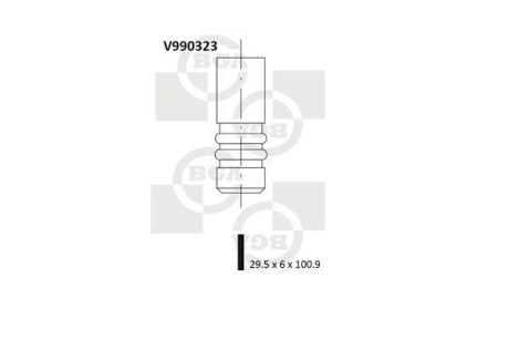 Клапан двигателя BGA V990323