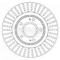 Гальмiвнi диски BORG & BECK BBD4481