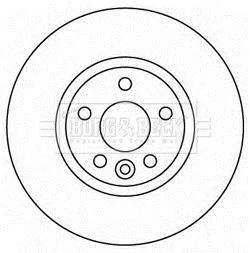 Гальмiвнi диски фарбованi BORG & BECK BBD4567
