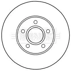 Гальмiвний диск BORG & BECK BBD5244