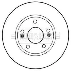 Гальмiвнi диски BORG & BECK BBD5270 (фото 1)