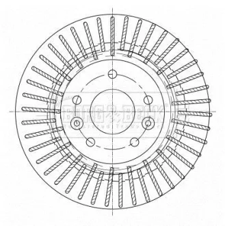 Гальмiвний диск BORG & BECK BBD5363